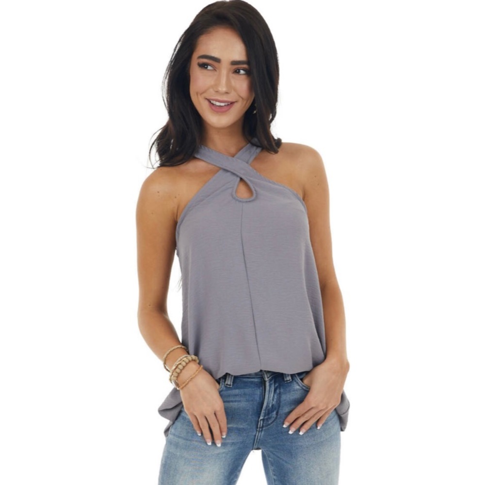 NEW crisscross halter top
